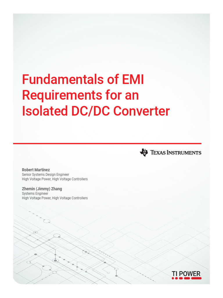 EMI Standards for Isolated DC/DC Converters | PDF | Electromagnetic ...