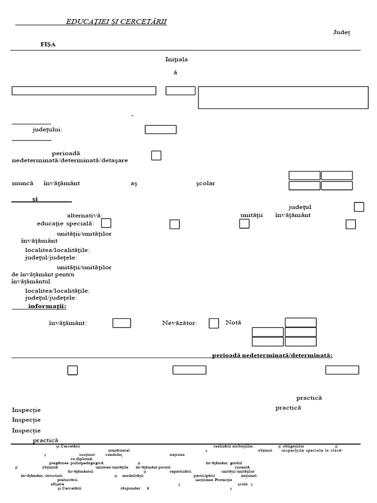 12 Model Fisa Inscriere Concurs | PDF