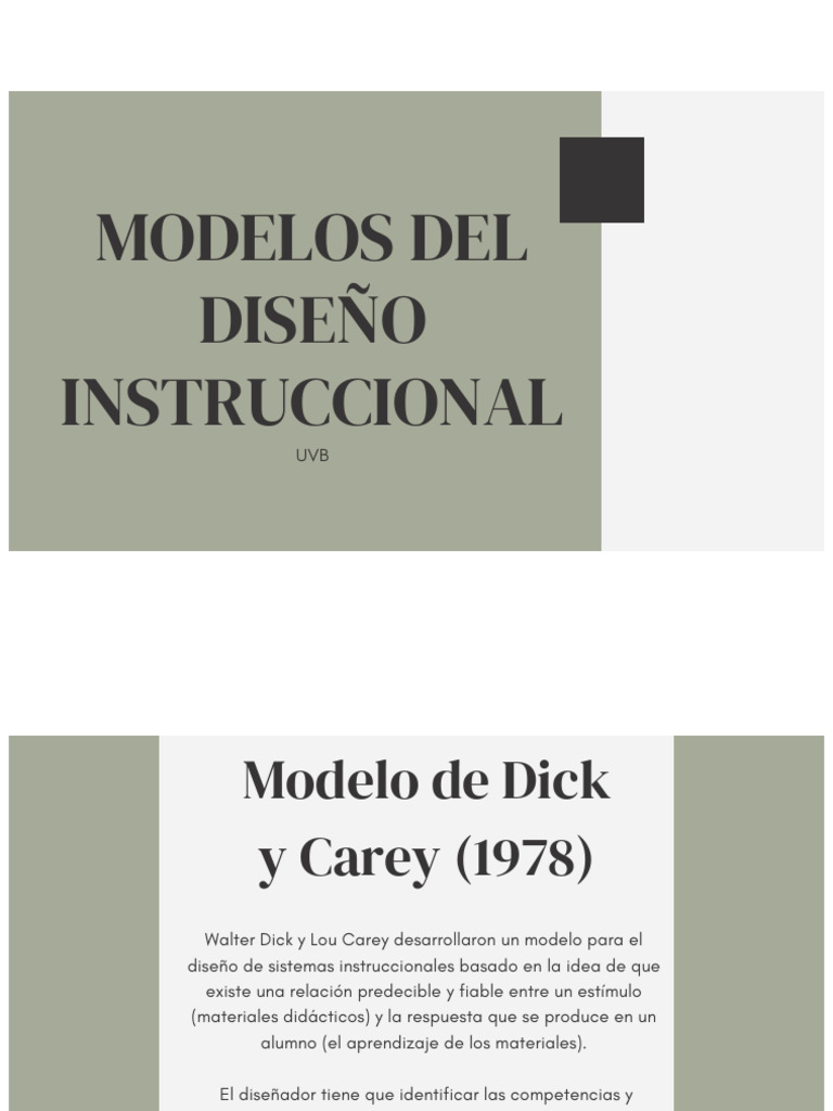 Modelos Del Di | PDF | Evaluación | Aprendizaje