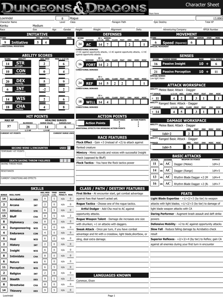 Rogue LV8 | PDF