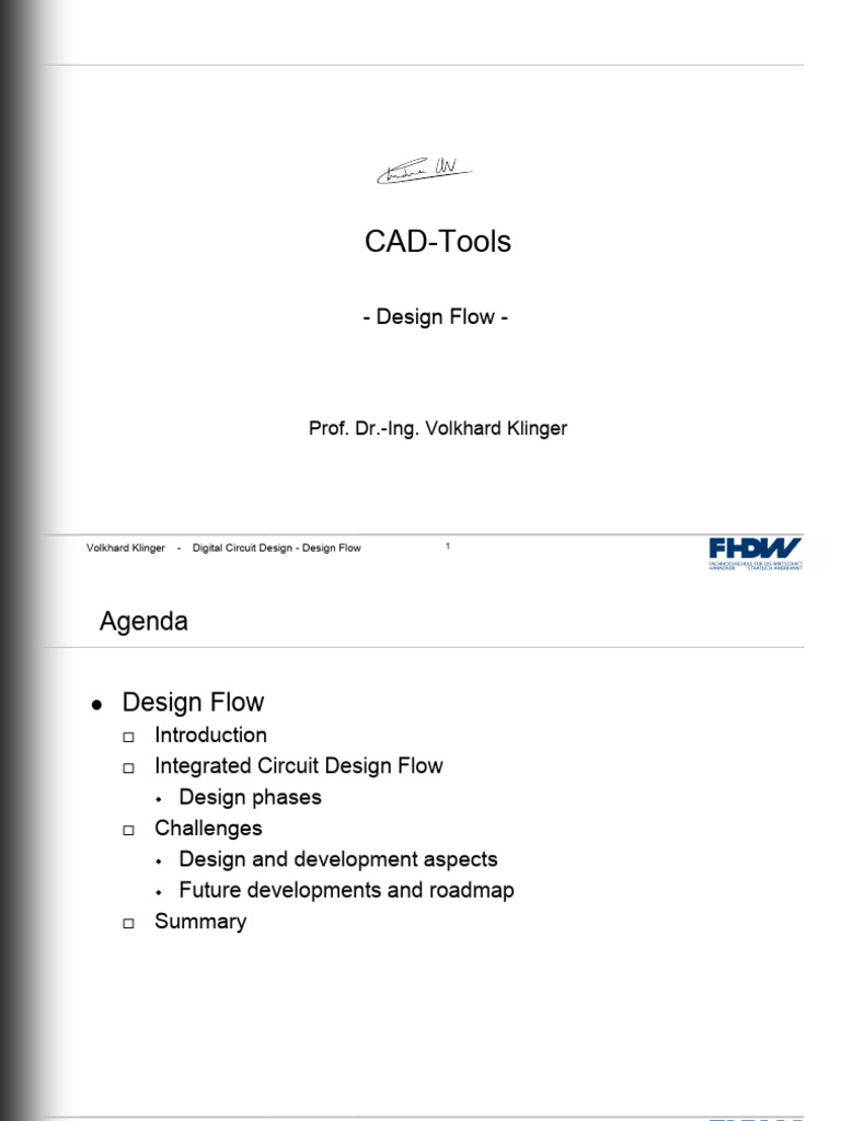 Digital Circuit Design Flow Overview | PDF | System On A Chip | Circuit ...