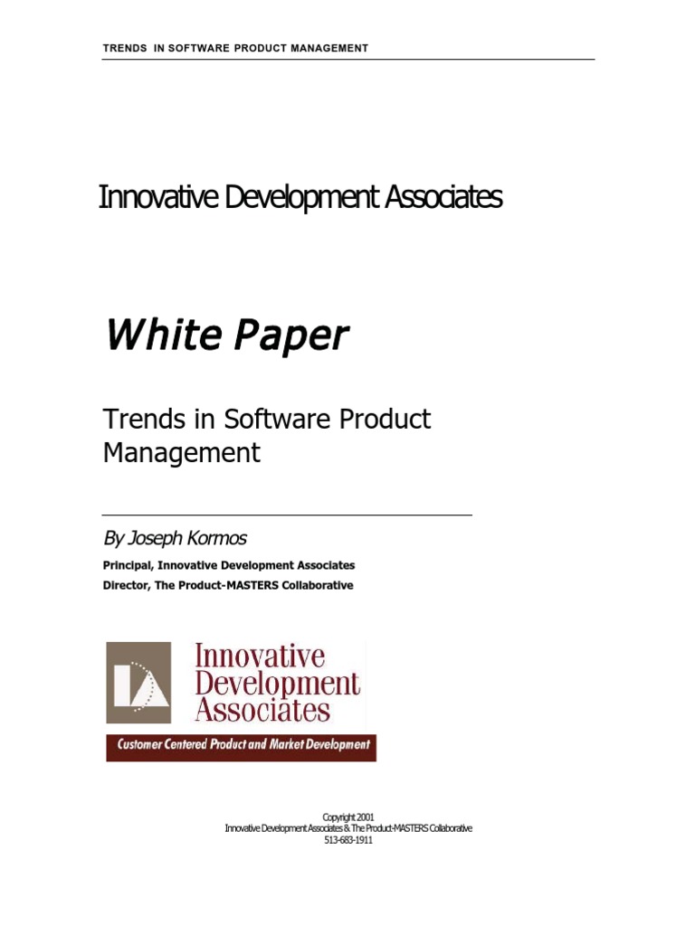 Trends in Software Product Management | PDF | New Product Development ...