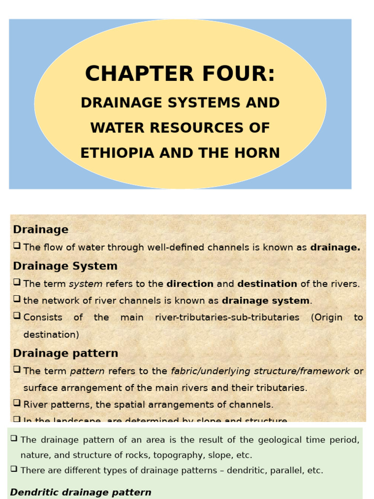 Chapter 4 Drainage System & Water Resource | PDF | Water | Morphology