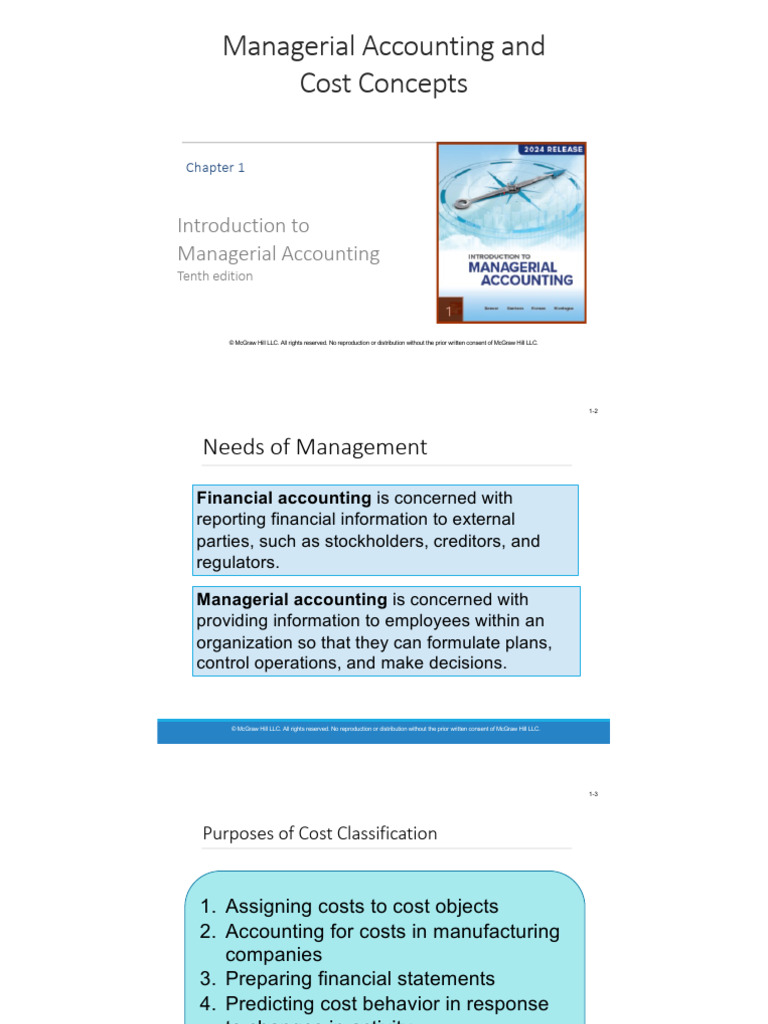 Managerial Accounting Cost Concepts | PDF | Opportunity Cost | Economics
