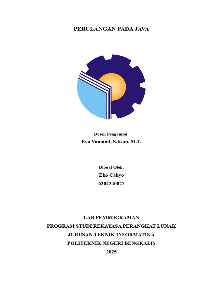 Perulangan Pada Java - Eko Cahyo | PDF