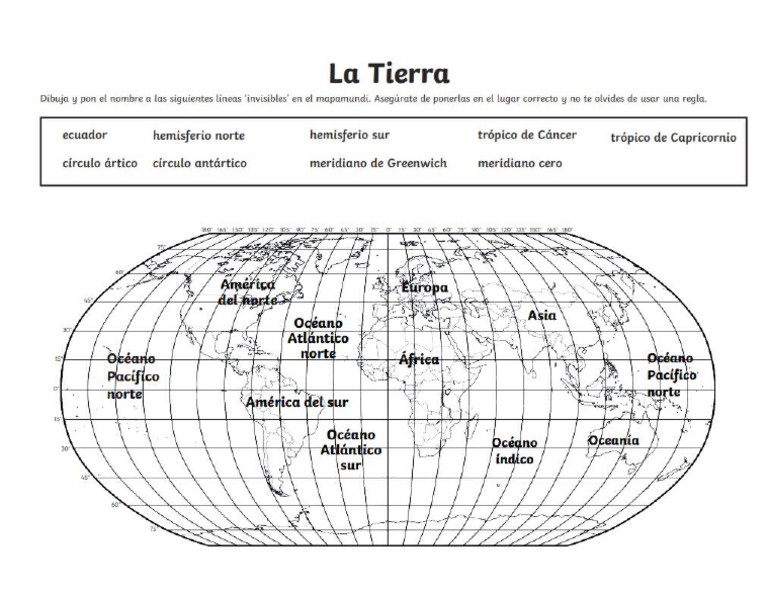 Mapa Líneas Imaginarias | PDF