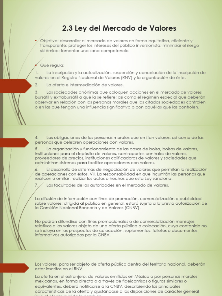 Regulación del Mercado de Valores en México | PDF | Bolsa | Bolsa de ...