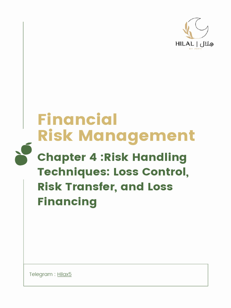 Loss Control Techniques in Risk Management | PDF | Insurance | Risk