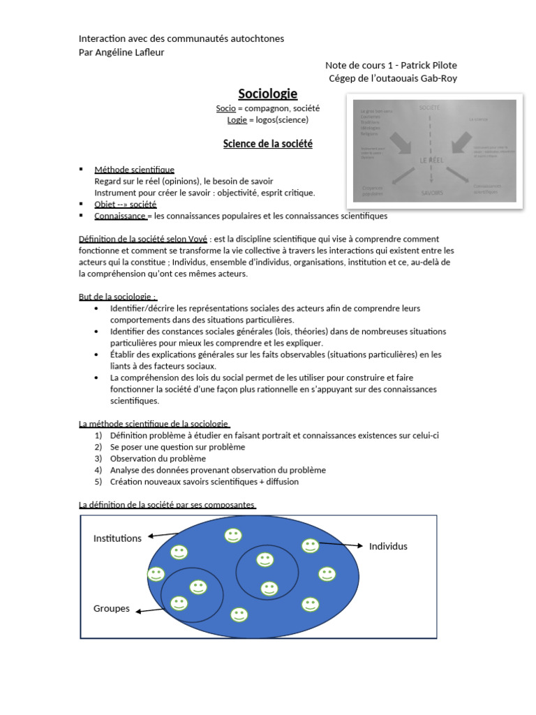 Interaction avec les communautés autochtones | PDF | Sociologie | Science