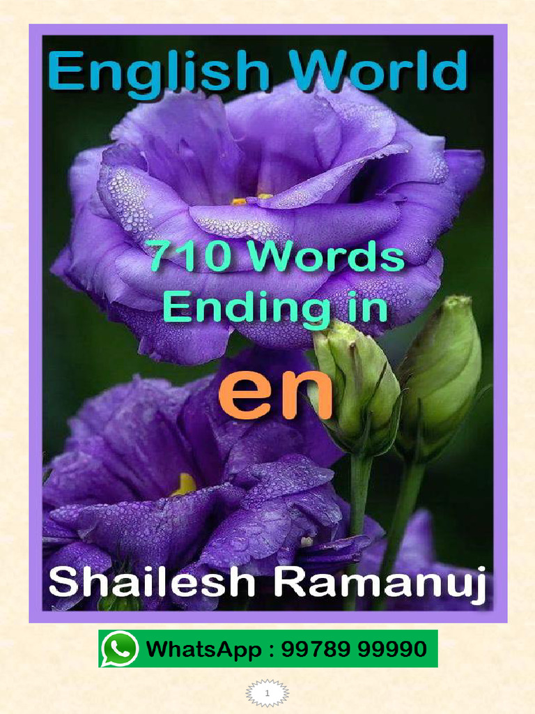 710 Words Ending With en | PDF | Heaven | Plural