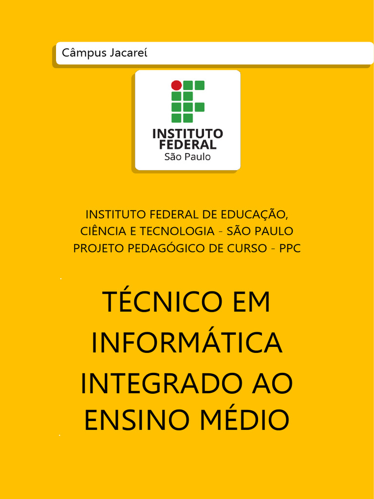 PPC Técnico em Informática IFSP Jacareí | PDF