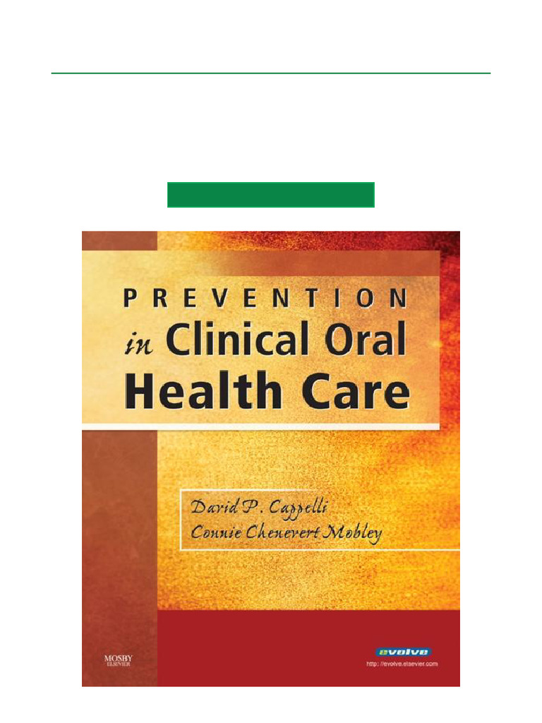 Prevention in Clinical Oral Health Care | PDF | Preventive Healthcare ...