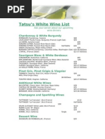 Wine List