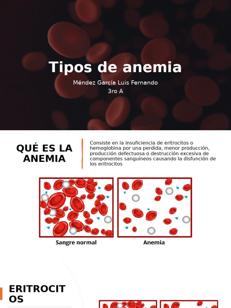 Tipos y causas de anemia explicados | PDF | Anemia | Glóbulo rojo