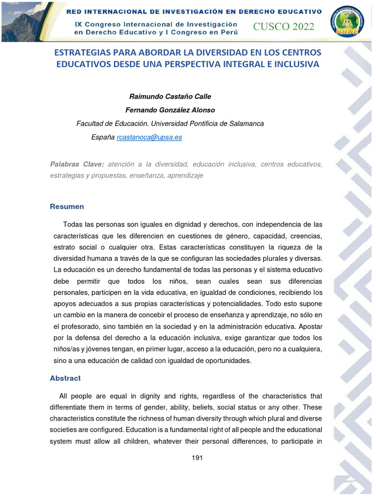 Estrategias para Educación Inclusiva | PDF | Aprendizaje | Plan de estudios