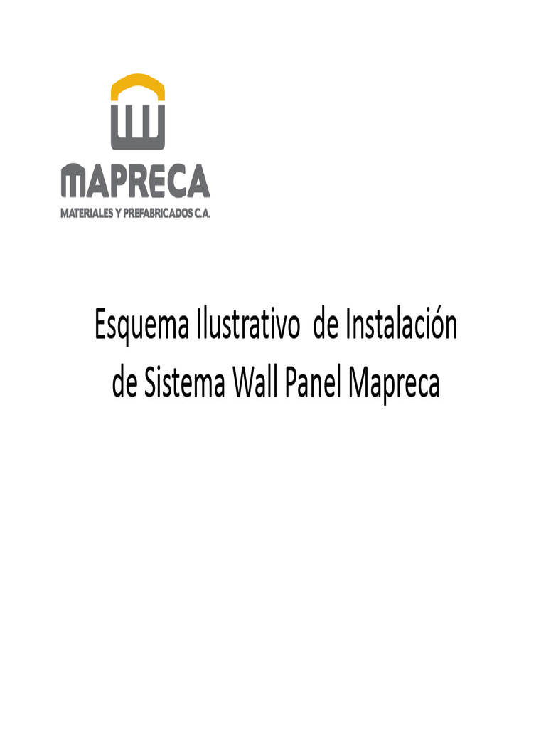 Sistema Wall Panel Mapreca | PDF
