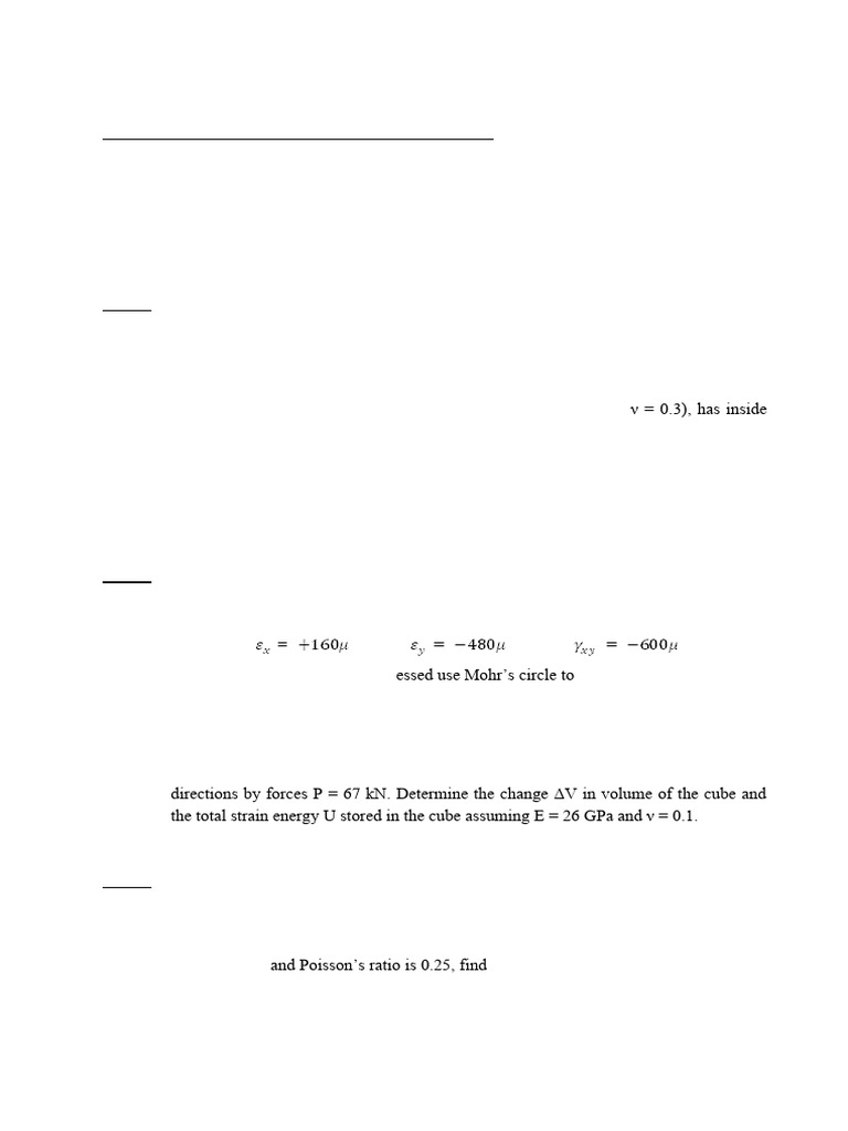 Strength of Materials II Exam 2016 | PDF | Stress (Mechanics ...