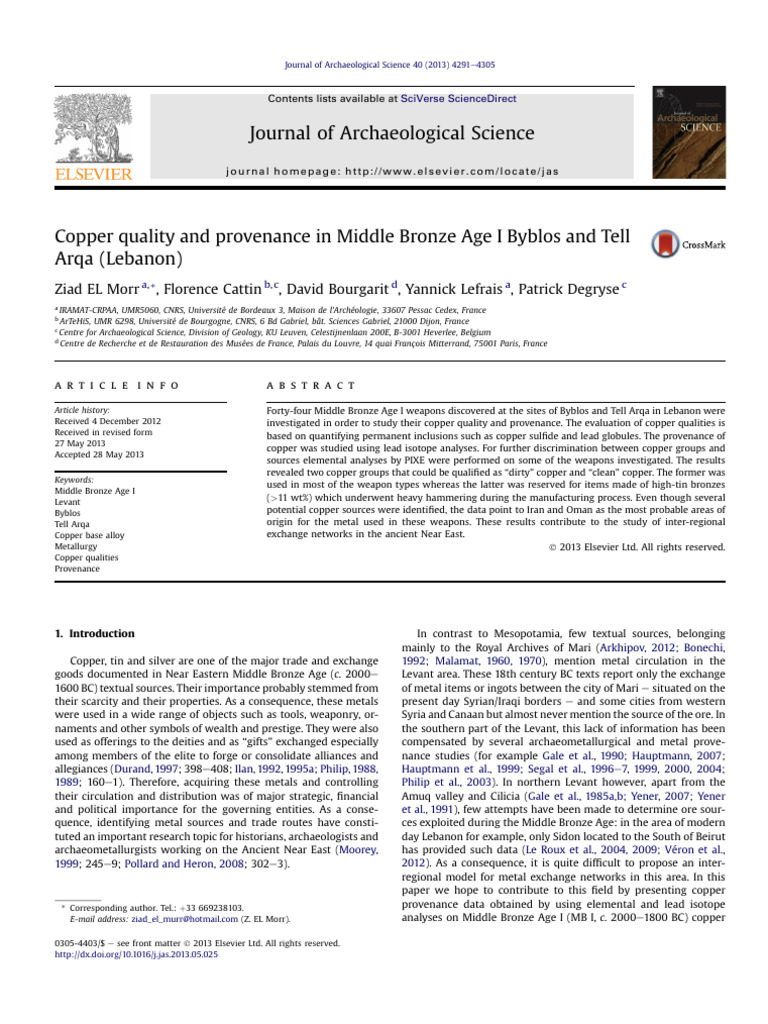 1 s2.0 S030544031300201X Main | PDF | Copper | Metals