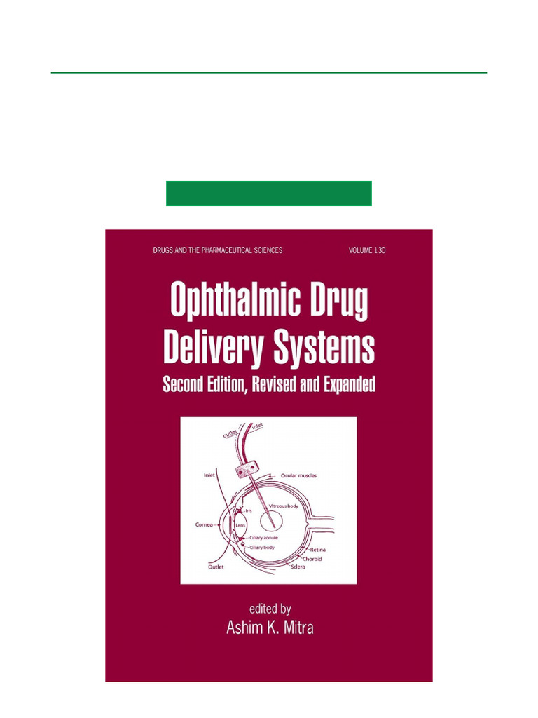 Ophthalmic Drug Delivery Systems Guide | PDF | Topical Medication | Cornea