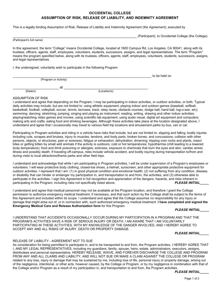 Kami Export - WIG Consent Form | PDF | Indemnity | Common Law