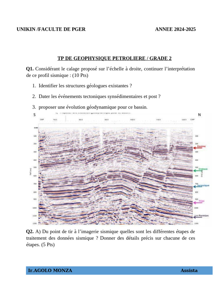TP Geophysique | PDF