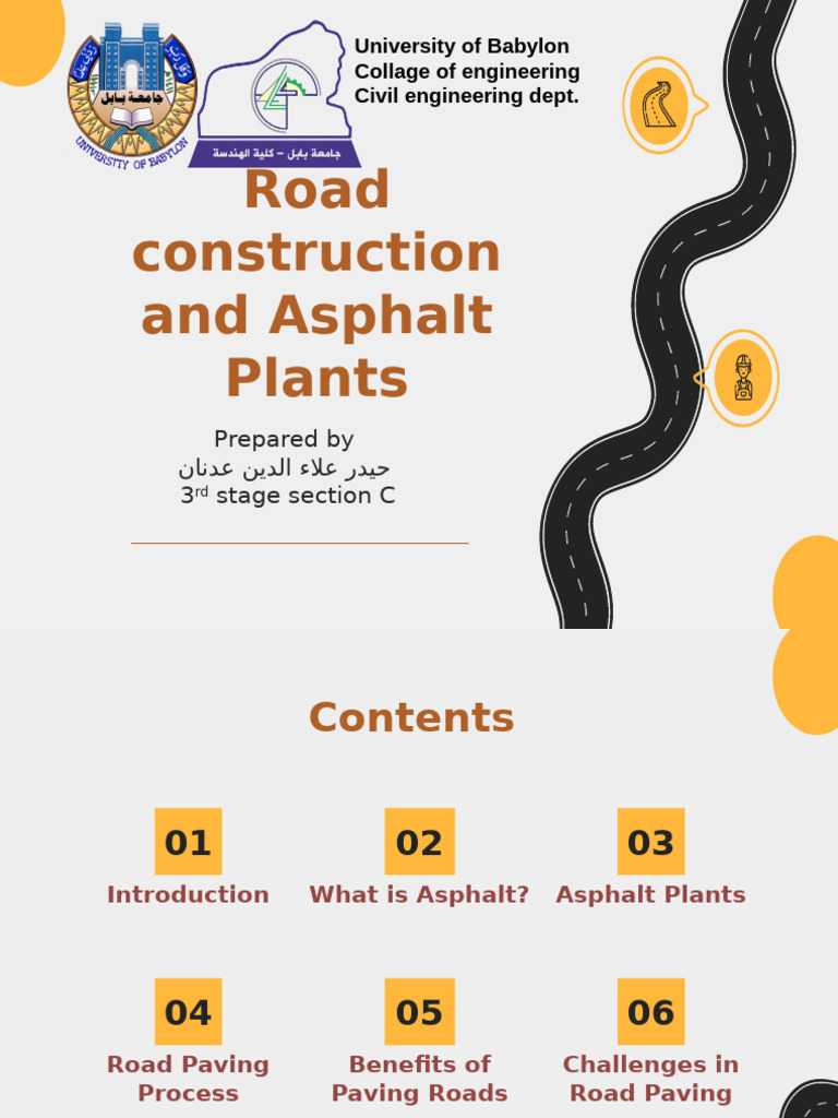 Road Construction and Asphalt Overview | PDF | Road | Materials