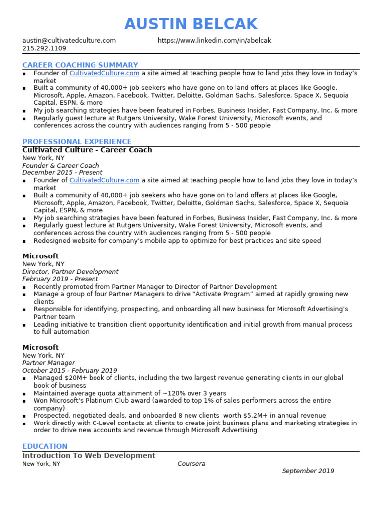 03-Sample Resume Template | PDF