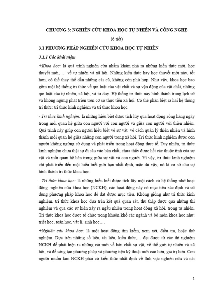 3. Phuong Phap Nghien Cuu KHTNCN - Thiet Ke Ky Thuat | PDF