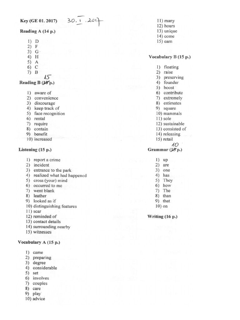 B2 Key 1 | PDF
