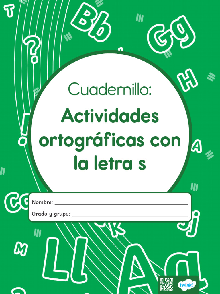 Sa L 1710864755 Cuadernillo Actividades Ortograficas Con La Letra S ...