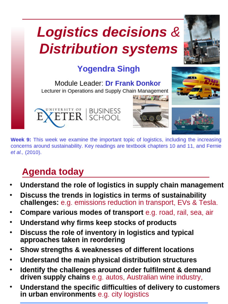 9 MH Logistics and Distribution YS FD | PDF | Logistics | Inventory