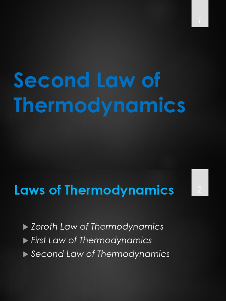Understanding the Second Law of Thermodynamics | PDF | Heat | Second ...