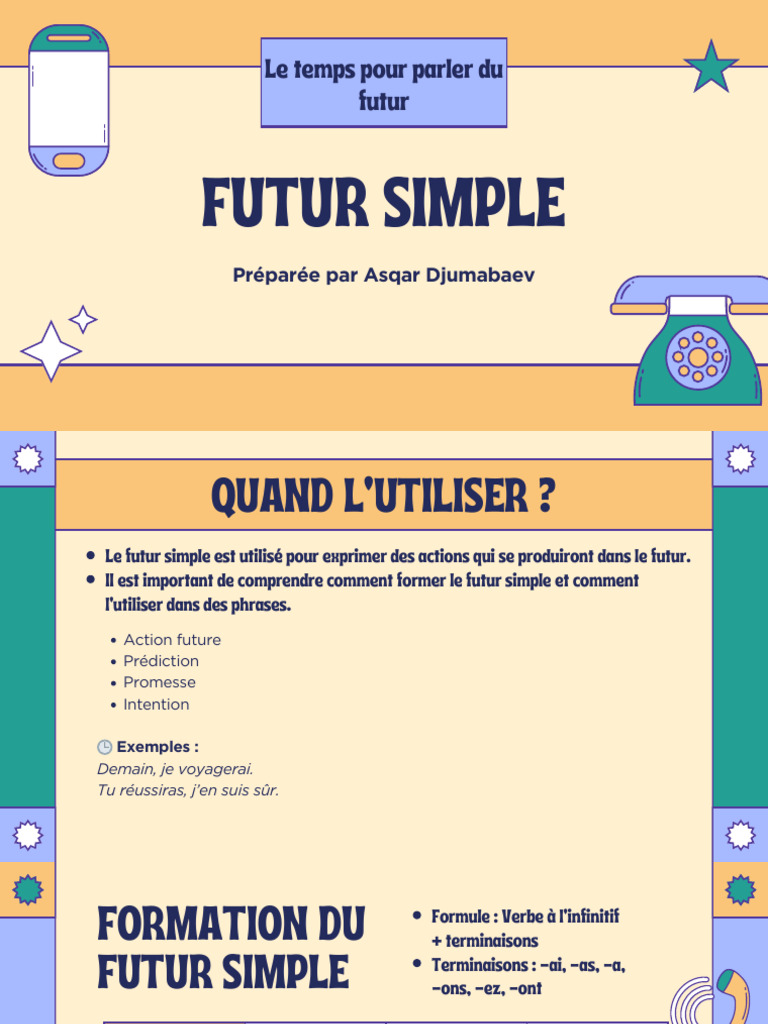 Guide du Futur Simple en Français | PDF | Verbe | Linguistique
