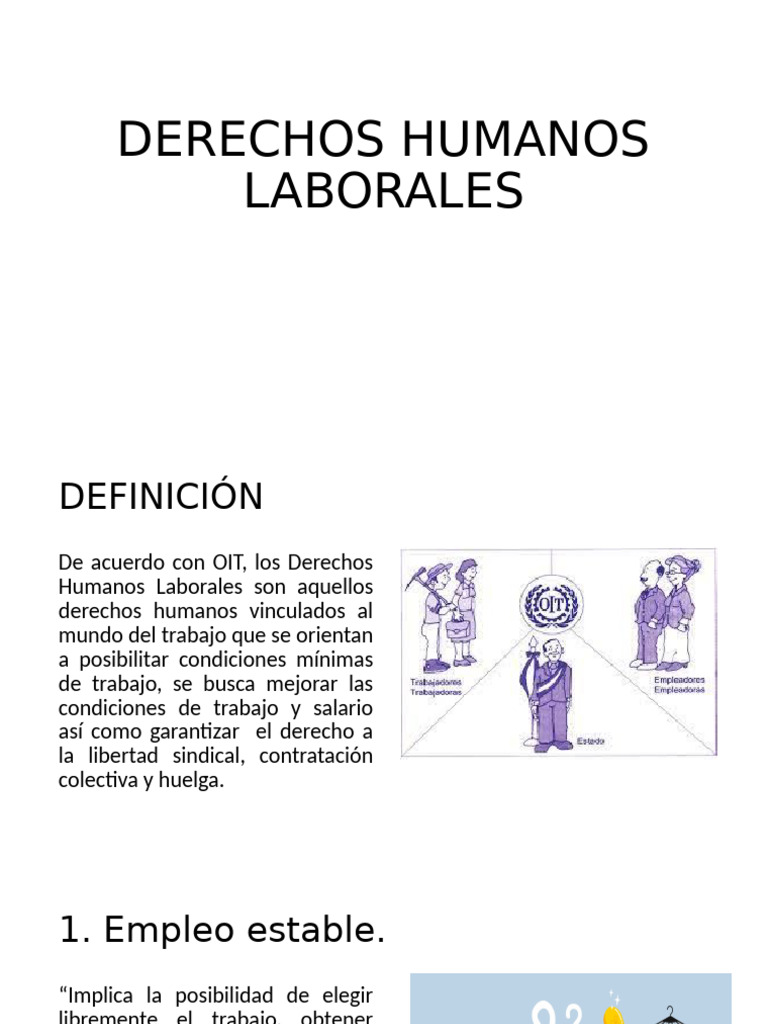 Derechos Humanos Laborales Esenciales | PDF | Derecho laboral | Salario