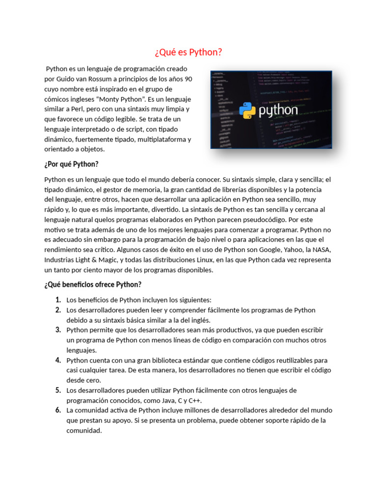 Sintaxis y Tipado en Python | PDF | Python (lenguaje de programación ...
