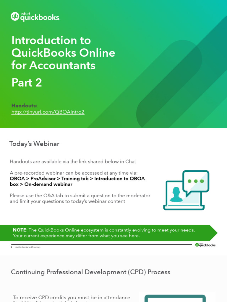 QBOA Training: Introduction Overview | PDF | Quick Books | Software