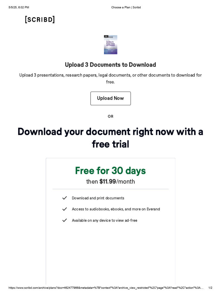 Upload and Download Documents Free | PDF | Scribd