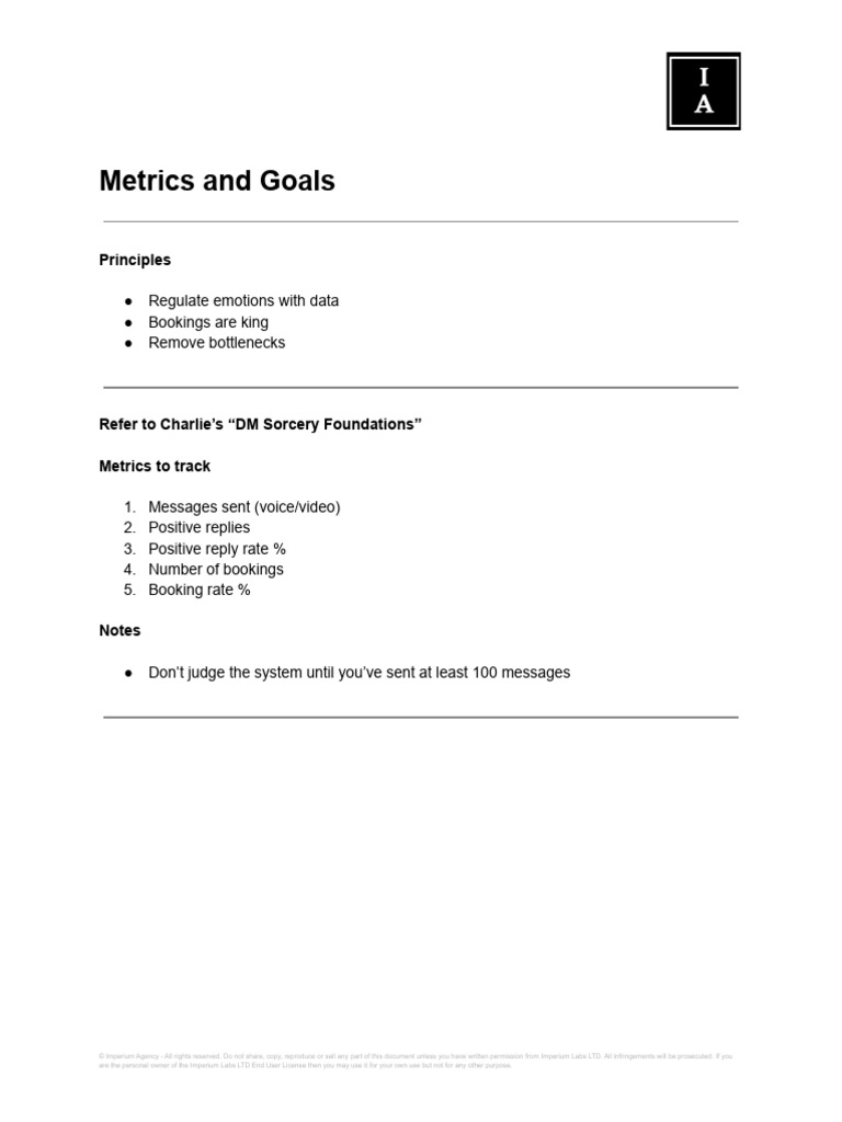 7.1 (PDF) Metrics and Goals | PDF