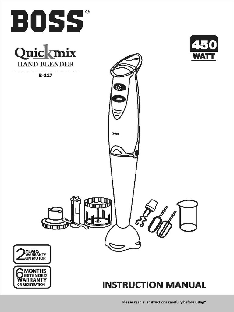 Quickmix Instruction-Manual | PDF