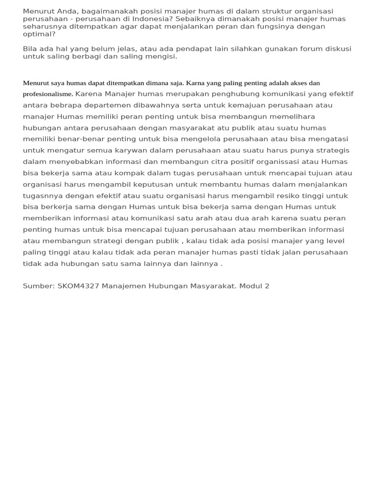 Sesi 2 Humas | PDF