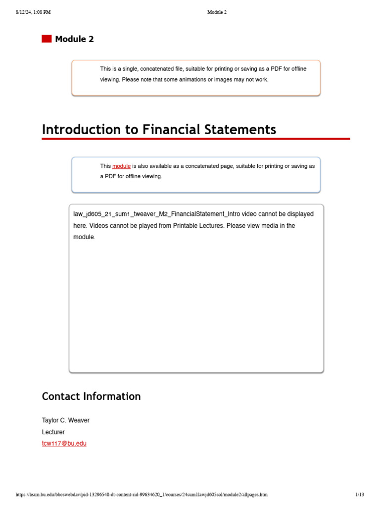 Introduction to Financial Statements | PDF | Equity (Finance) | Balance ...