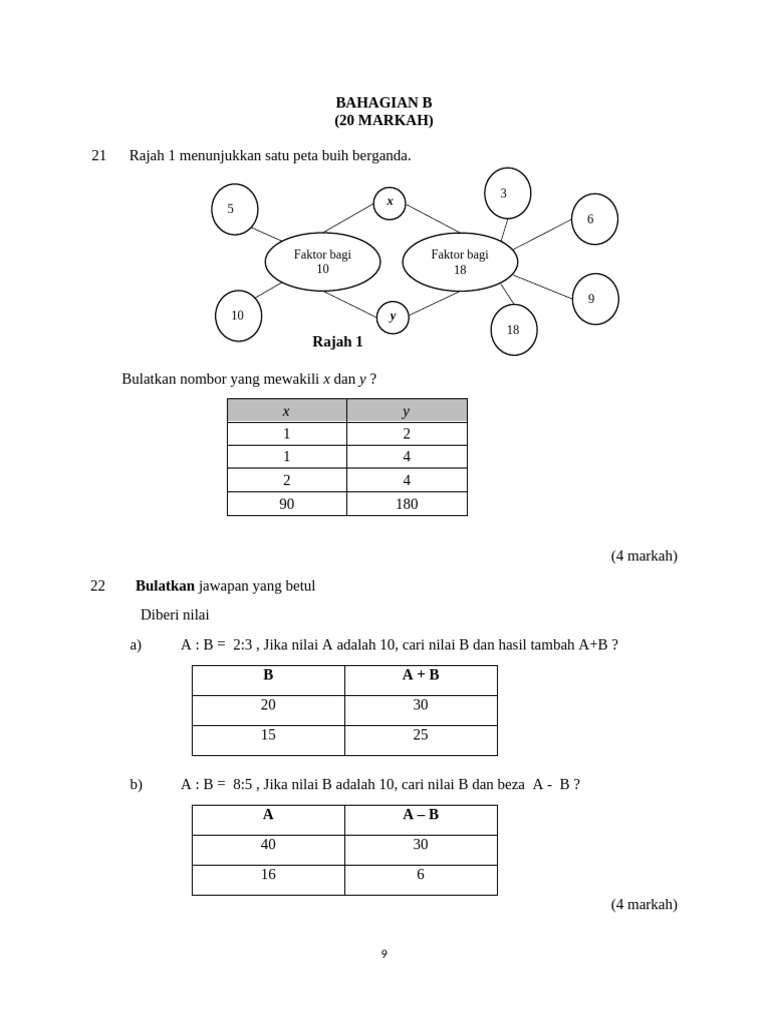 MATEMATIK F1 BAHAGIAN B DAN C PPT 2024 | PDF