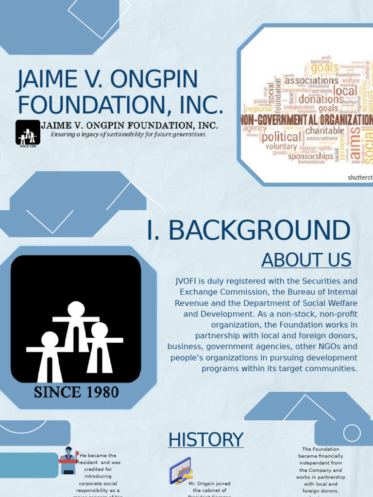 Jaime V Ongpin Foundation Inc Pdf Sustainability Microfinance