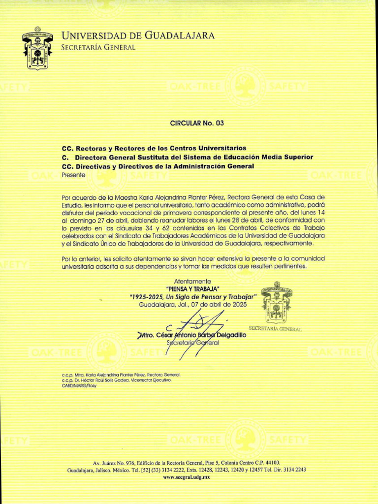 Circular 3 2025 | PDF