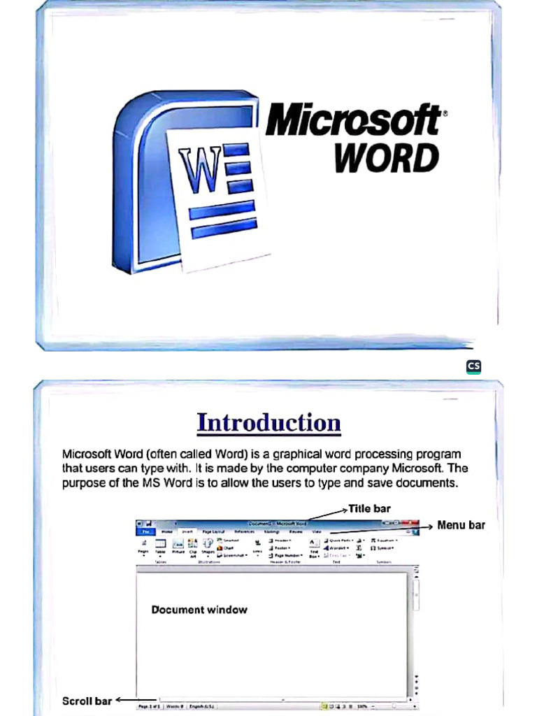 Ms Word Notes | PDF