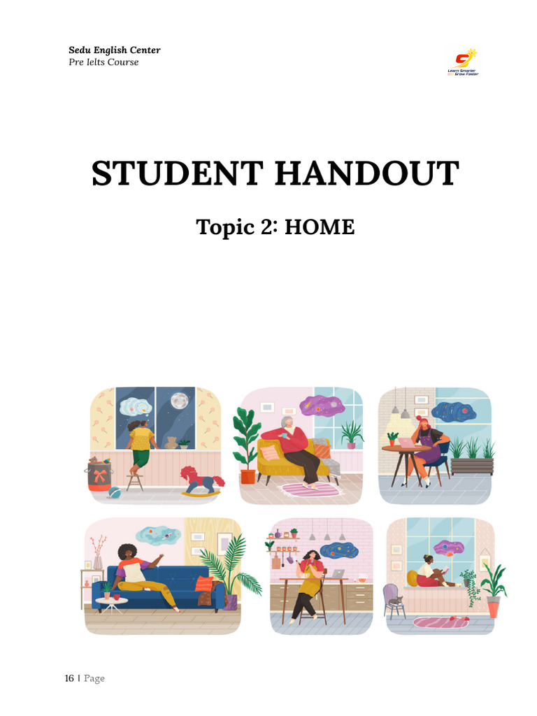 Pre Ielts Handout Topic 2 | PDF | Motel | English Language