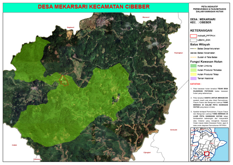 Peta Indikatif Kawasan Hutan Lebak | PDF