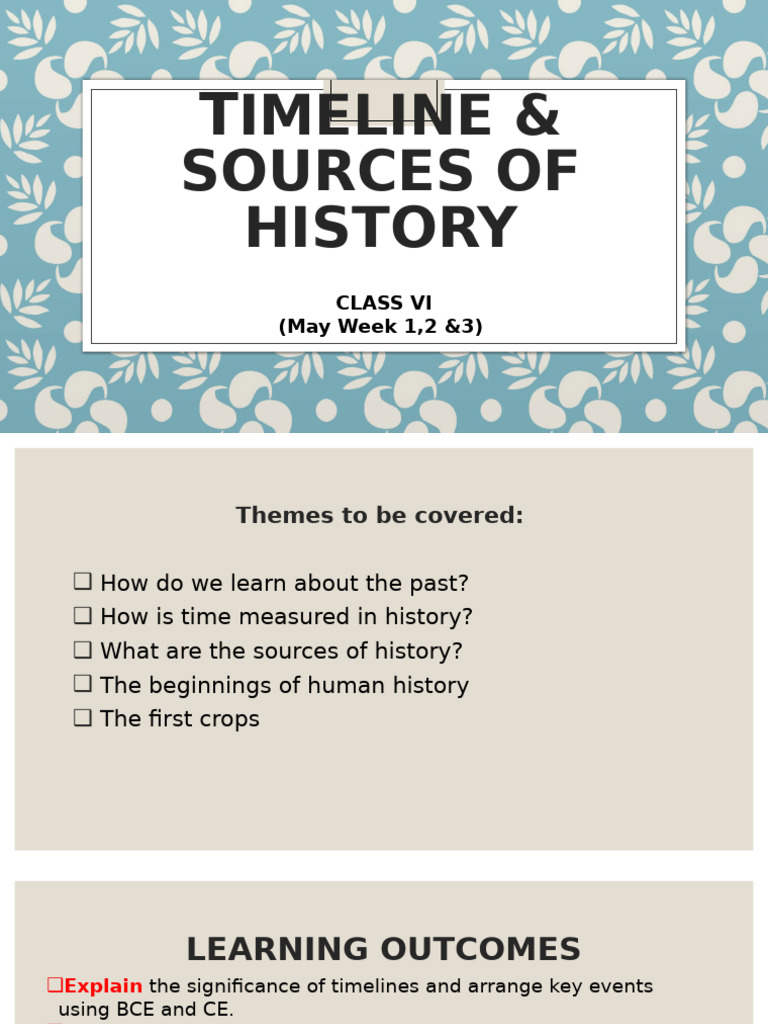 Vi Timeline and Sources - Rubal | PDF | Archaeology | Common Era