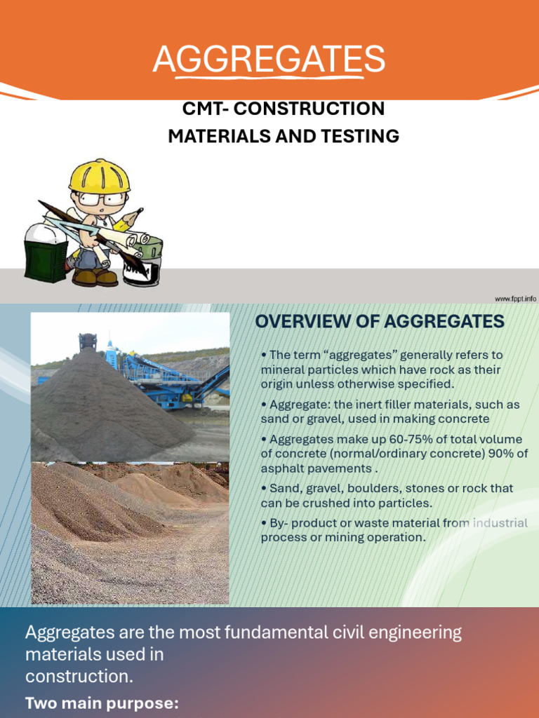 CMT Lecture 2. MINERAL AGGREGATES | PDF | Construction Aggregate | Concrete