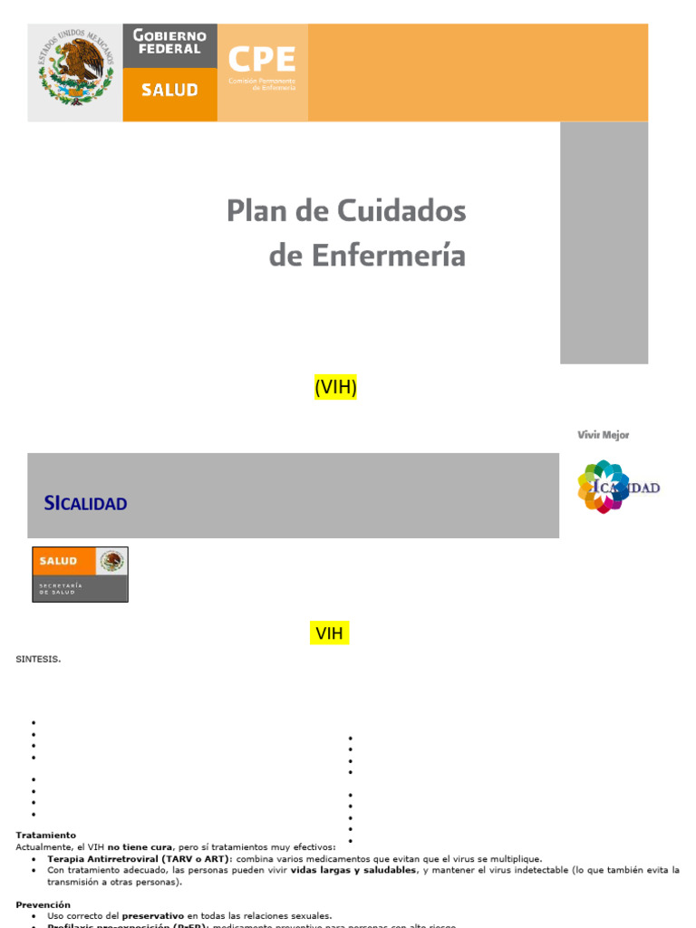 Plan de Cuidados para Pacientes con VIH | PDF | VIH | VIH / SIDA
